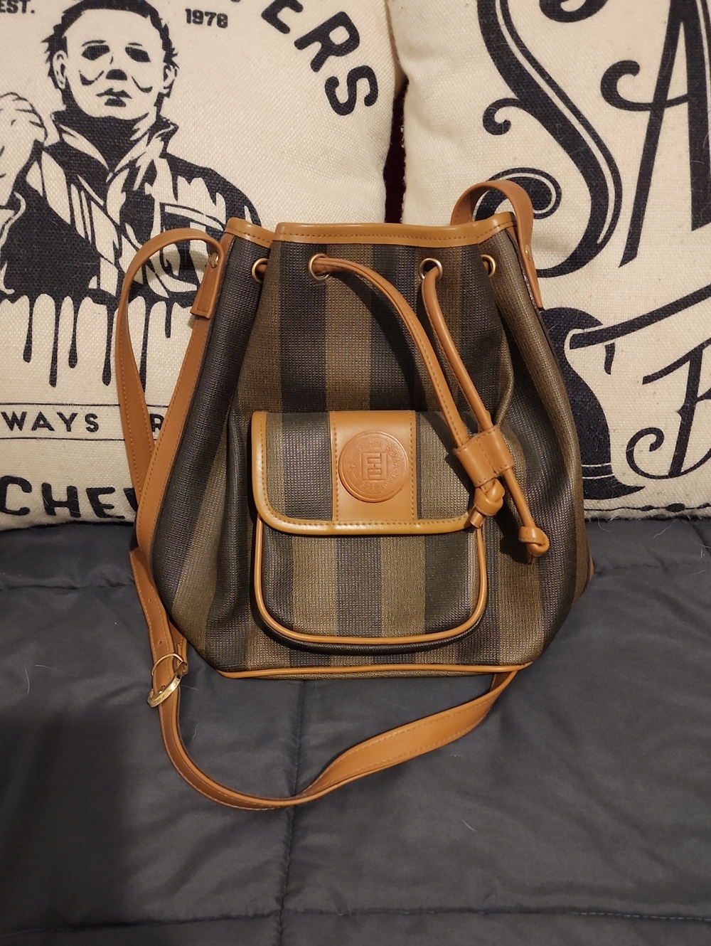 Fendi Striped Backpack - Cute!